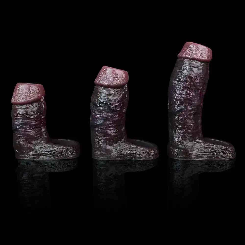 4.01in 4.72in 5.9in Lifelike Cock Sleeve Dildo Prostate Massage Sex Toy