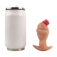 4.01in Fox Tail Wear Anchor Silicone Dildo Butt Plug For BDSM Role Love