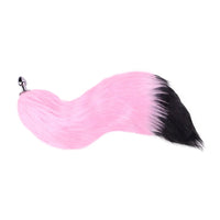 4.01in Fox Tail Wear Anchor Silicone Dildo Butt Plug For BDSM Role Love