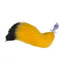 4.01in Fox Tail Wear Anchor Silicone Dildo Butt Plug For BDSM Role Love