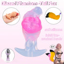 4.01in Fox Tail Wear Anchor Silicone Dildo Butt Plug For BDSM Role Love