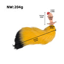 4.01in Fox Tail Wear Anchor Silicone Dildo Butt Plug For BDSM Role Love
