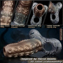 4.02in 4.76in 6.06in 6.69in Tentacle Strap on Hollow Cock Sleeve Dildo