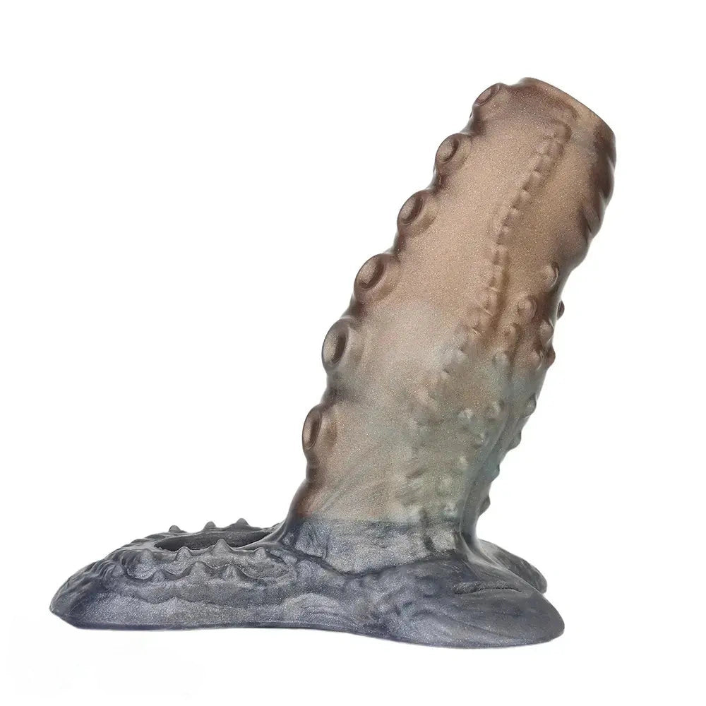 4.02in 4.76in 6.06in 6.69in Tentacle Strap on Hollow Cock Sleeve Dildo