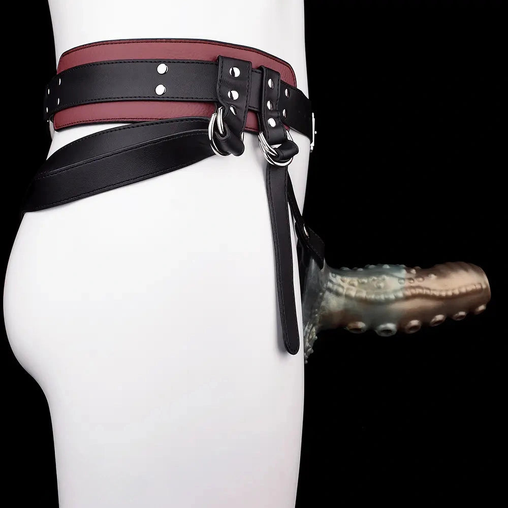 4.02in 4.76in 6.06in 6.69in Tentacle Strap on Hollow Cock Sleeve Dildo