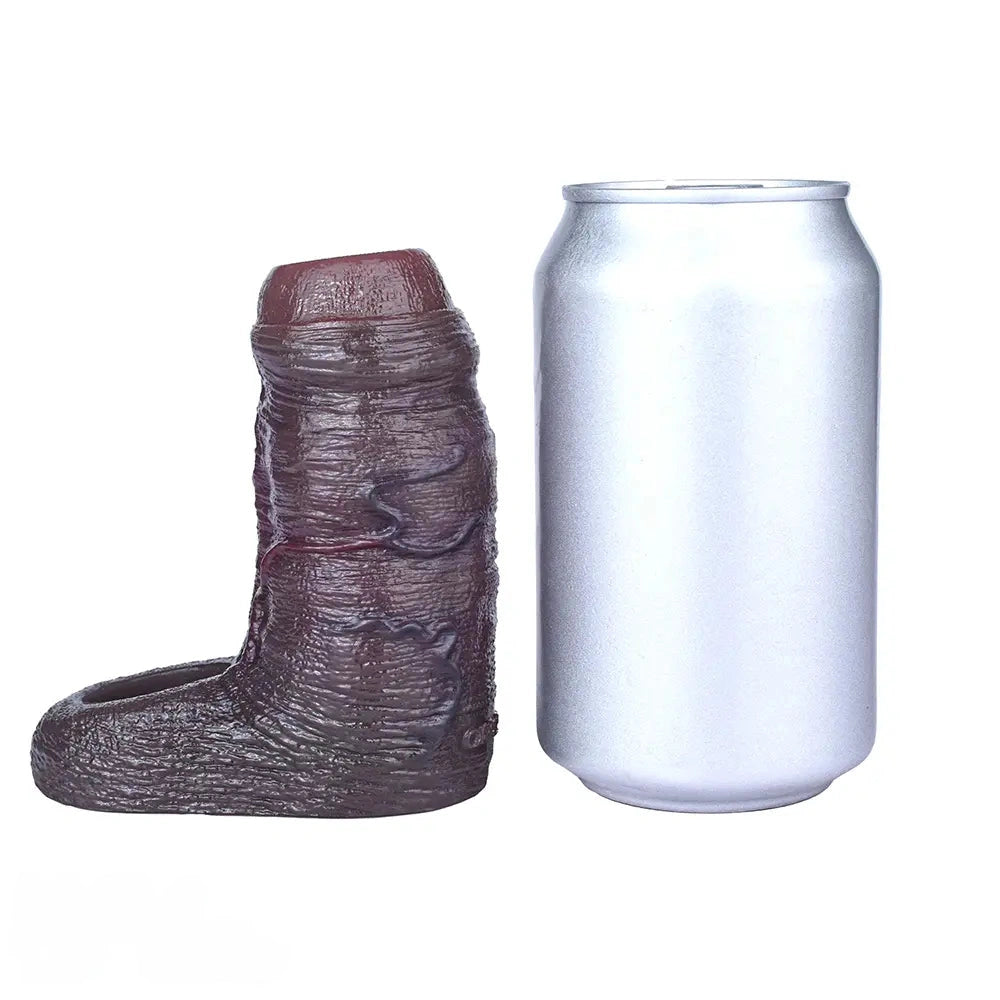 4.05in 4.8in 5.39in Platinum Silicone Penis Dildo Sleeve Male Wearable Penis