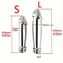 4.05in 4.92in Metal Enema Shower Dildo For Anal Vaginal Cleaner Sex Toy