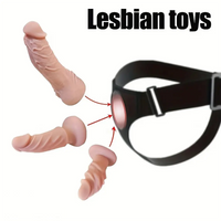 4.06in 4.72in 7.09in Removable Triple Ended Liquid Silicone Strap on Dildo
