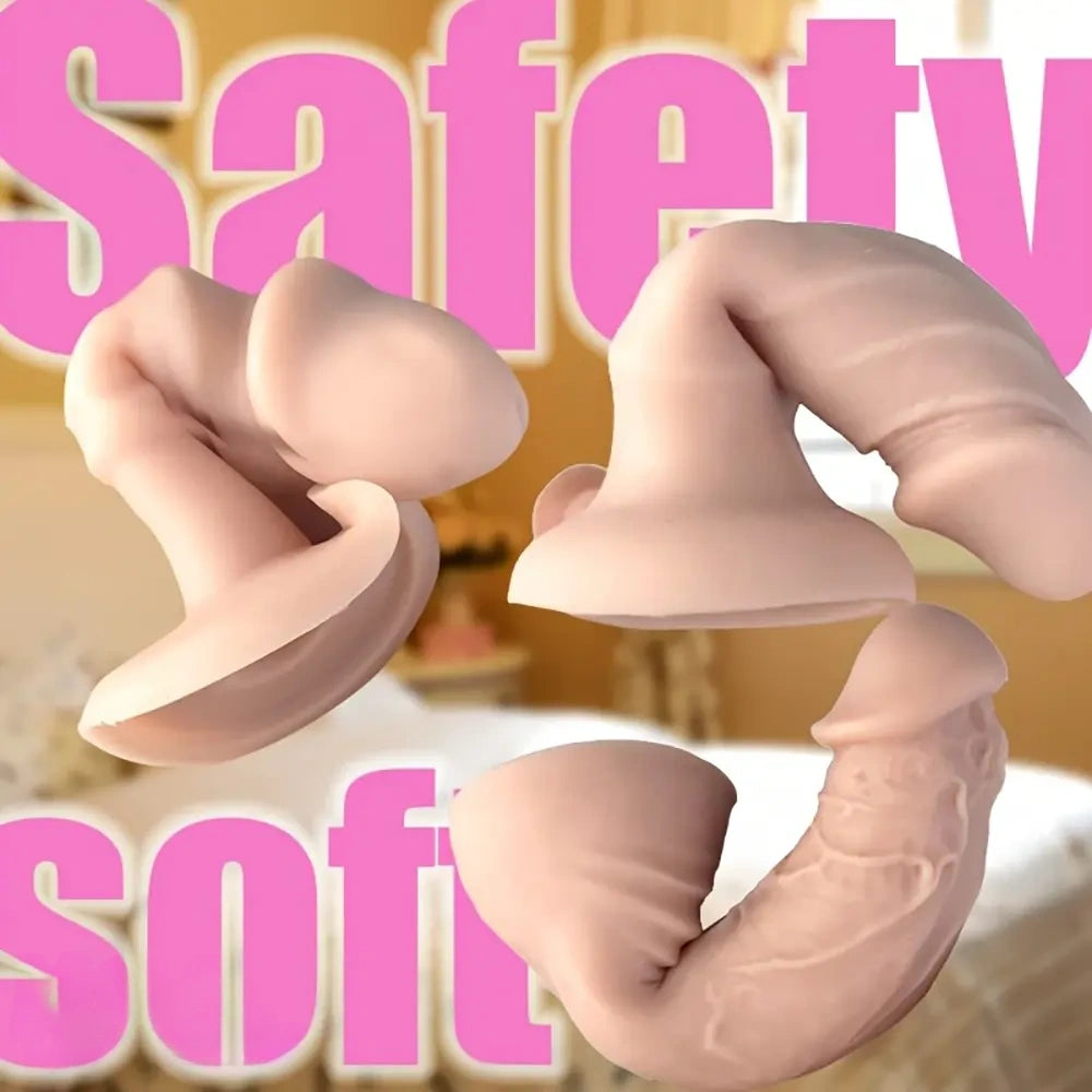 4.06in 4.72in 7.09in Removable Triple Ended Liquid Silicone Strap on Dildo
