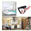 4.06in 4.72in 7.09in Removable Triple Ended Liquid Silicone Strap on Dildo