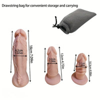 4.06in 4.72in 7.09in Removable Triple Ended Liquid Silicone Strap on Dildo