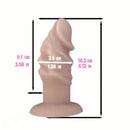 4.06in 4.72in 7.09in Removable Triple Ended Liquid Silicone Strap on Dildo