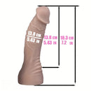 4.06in 4.72in 7.09in Removable Triple Ended Liquid Silicone Strap on Dildo