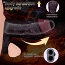 4.09in 4.64in 5.51in Lifelike Cock Soft Silicone Flexible Dildo Sleeve