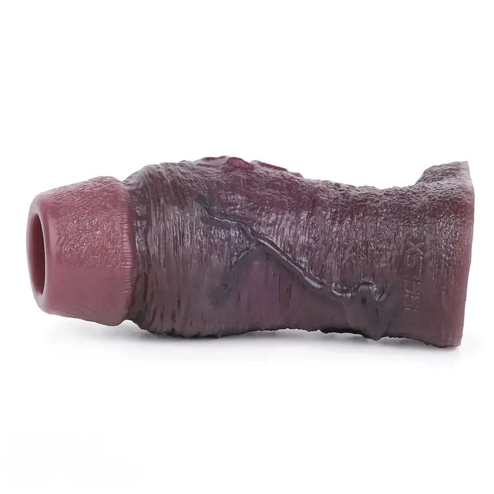 4.09in 4.64in 5.51in Lifelike Cock Soft Silicone Flexible Dildo Sleeve