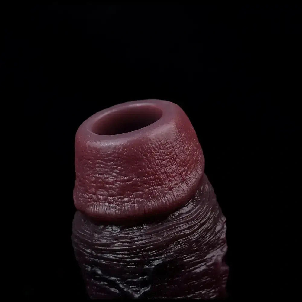 4.09in 4.64in 5.51in Lifelike Cock Soft Silicone Flexible Dildo Sleeve