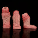 4.09in 4.64in 5.51in Realistic Silicone Sleeve Soft Big Cock Ring Dildo