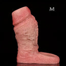4.09in 4.64in 5.51in Realistic Silicone Sleeve Soft Big Cock Ring Dildo
