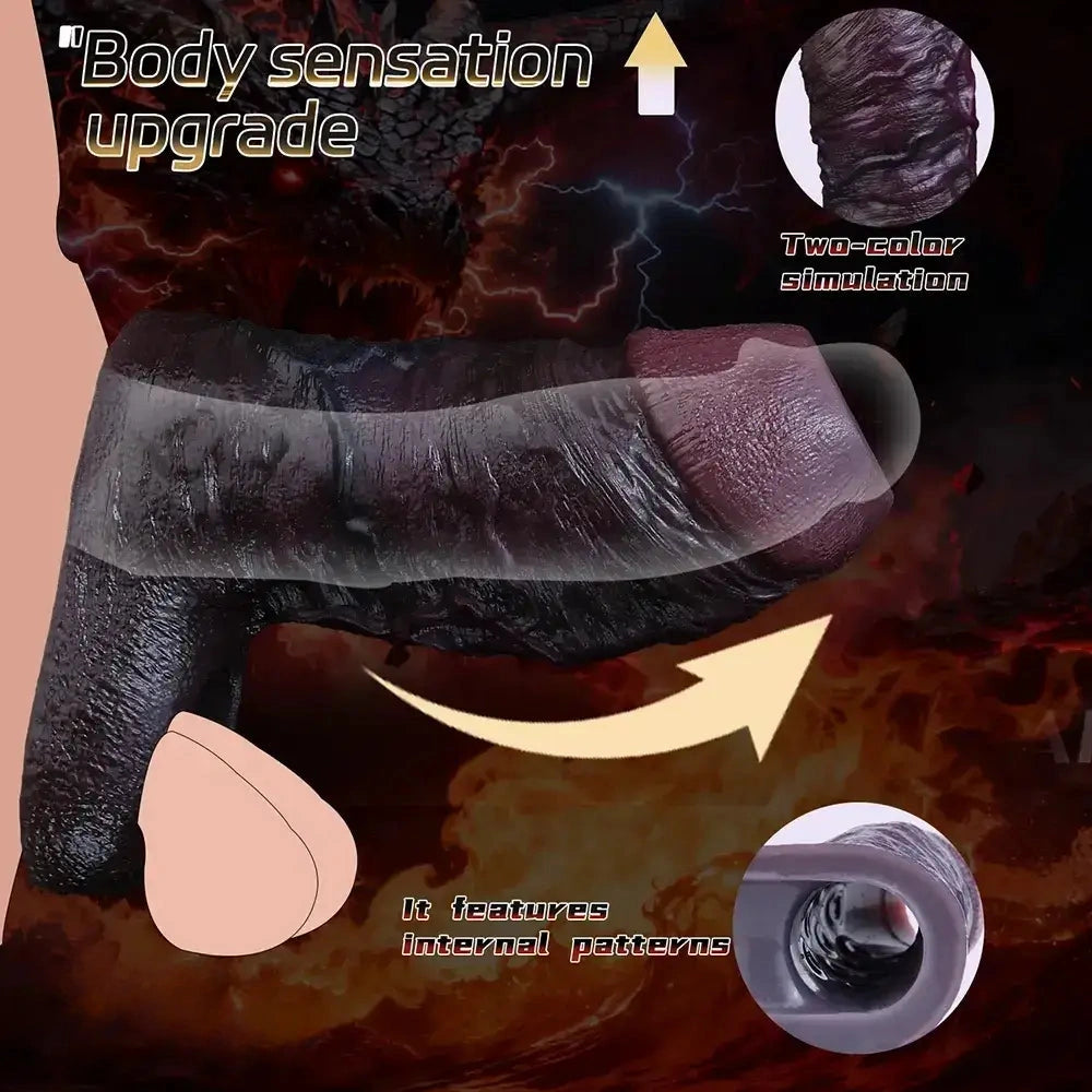 4.13in 4.64in 6.1in 6.69in Hollow Silicone Soft Cock Sleeve Masturbation Aid