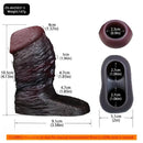4.13in 4.64in 6.1in 6.69in Hollow Silicone Soft Cock Sleeve Masturbation Aid