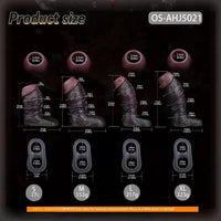 4.13in 4.64in 6.1in 6.69in Hollow Silicone Soft Cock Sleeve Masturbation Aid
