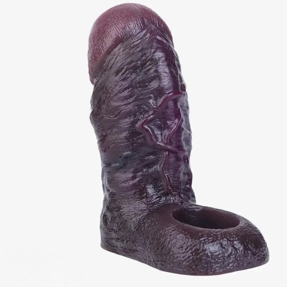 4.13in 4.64in 6.1in 6.69in Hollow Silicone Soft Cock Sleeve Masturbation Aid