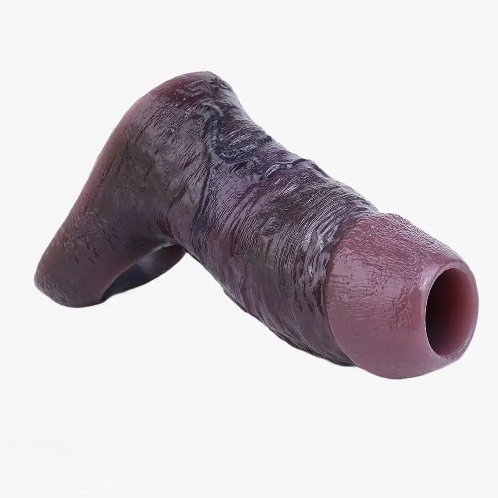 4.13in 4.64in 6.1in 6.69in Hollow Silicone Soft Cock Sleeve Masturbation Aid
