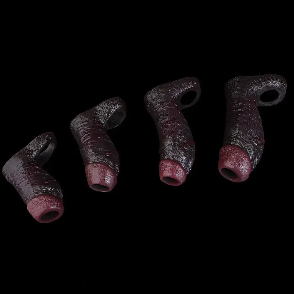 4.13in 4.64in 6.1in 6.69in Hollow Silicone Soft Cock Sleeve Masturbation Aid