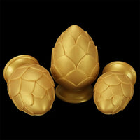 4.13in 4.72in 5.31in Flower Small Thick Butt Plug Dildo For Hands-Free Play