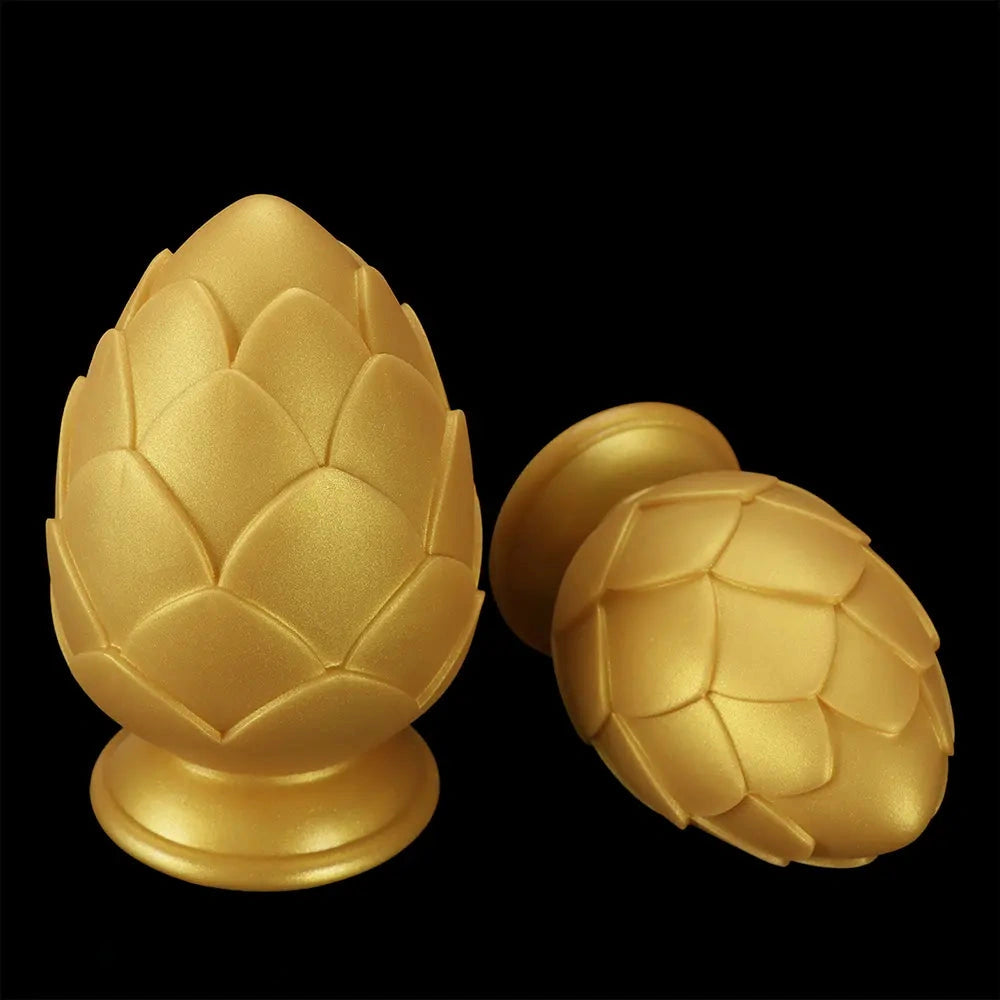 4.13in 4.72in 5.31in Flower Small Thick Butt Plug Dildo For Hands-Free Play