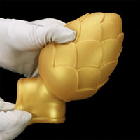 4.13in 4.72in 5.31in Flower Small Thick Butt Plug Dildo For Hands-Free Play