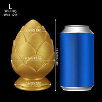 4.13in 4.72in 5.31in Flower Small Thick Butt Plug Dildo For Hands-Free Play