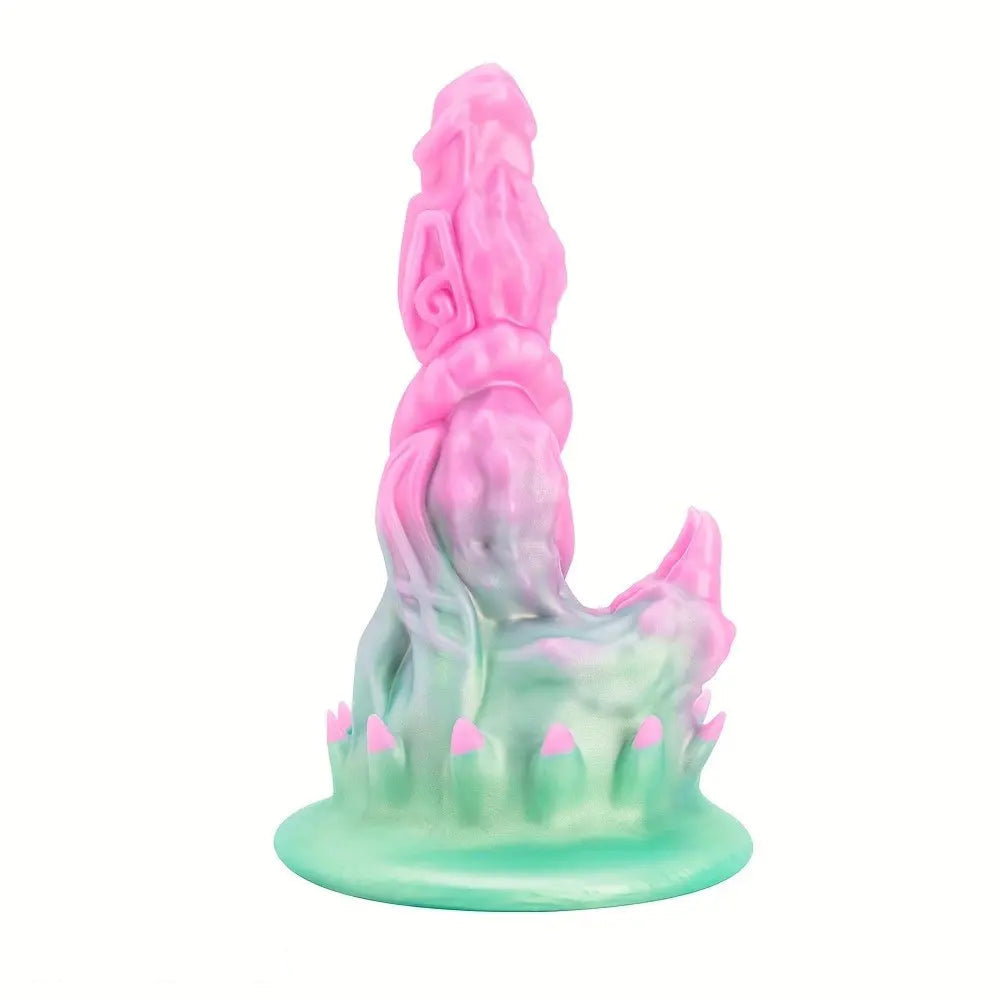 4.13in 4.72in 5.39in Unusual Silicone Mixed Color Soft Small Fantasy Dildo