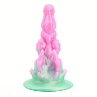 4.13in 4.72in 5.39in Unusual Silicone Mixed Color Soft Small Fantasy Dildo