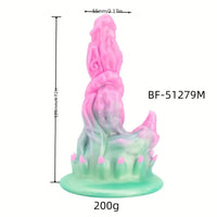 4.13in 4.72in 5.39in Unusual Silicone Mixed Color Soft Small Fantasy Dildo