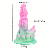 4.13in 4.72in 5.39in Unusual Silicone Mixed Color Soft Small Fantasy Dildo