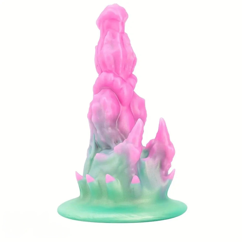 4.13in 4.72in 5.39in Unusual Silicone Mixed Color Soft Small Fantasy Dildo