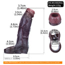 4.13in 4.8in 6.42in Real Skin Platinum Silicone Dildo Sleeve With Testicle Ring