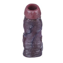 4.13in 4.8in 6.42in Real Skin Platinum Silicone Dildo Sleeve With Testicle Ring