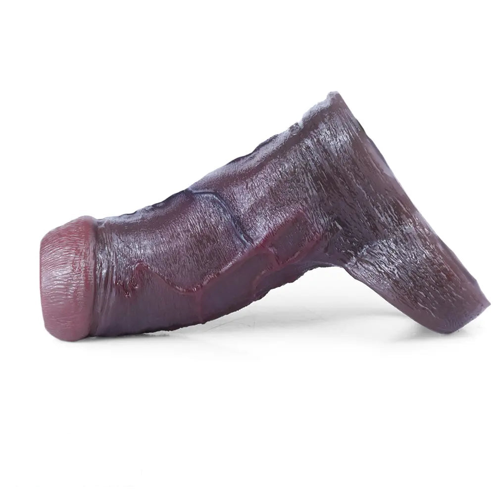 4.13in 4.8in 6.42in Real Skin Platinum Silicone Dildo Sleeve With Testicle Ring
