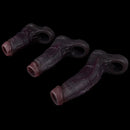 4.13in 4.8in 6.42in Real Skin Platinum Silicone Dildo Sleeve With Testicle Ring