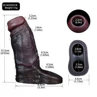 4.13in 4.92in 6.1in Real Skin-Friendly Stretchable Hollow Dildo Sleeve