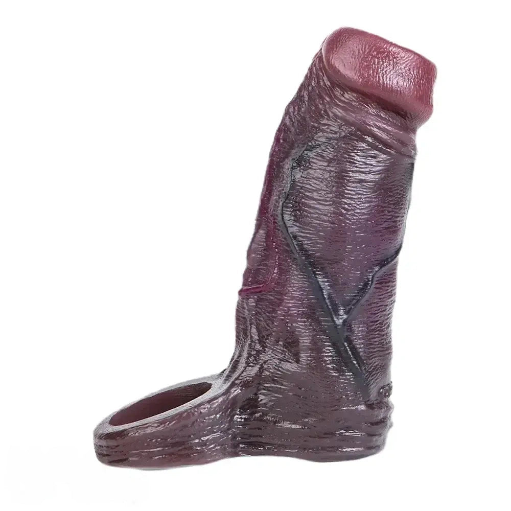 4.13in 4.92in 6.1in Real Skin-Friendly Stretchable Hollow Dildo Sleeve