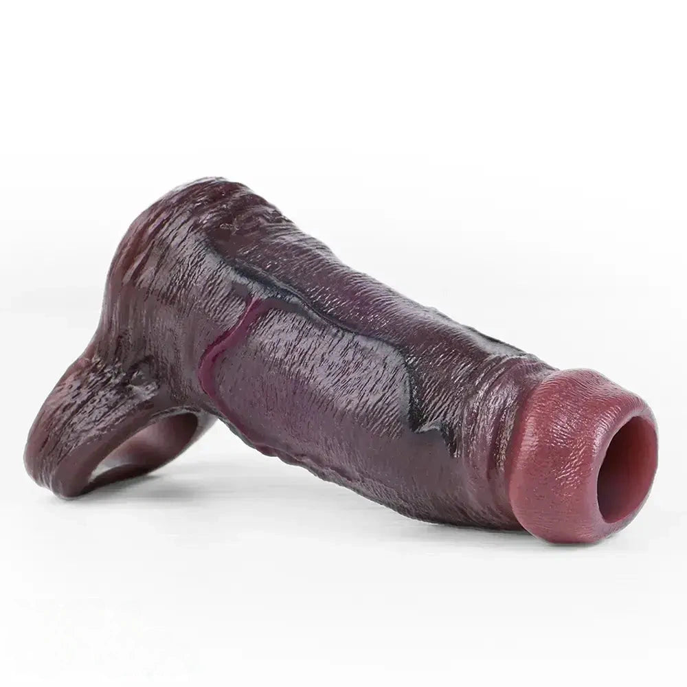 4.13in 4.92in 6.1in Real Skin-Friendly Stretchable Hollow Dildo Sleeve