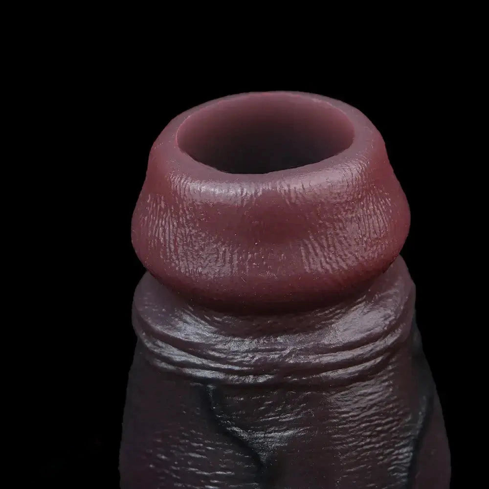4.13in 4.92in 6.1in Real Skin-Friendly Stretchable Hollow Dildo Sleeve