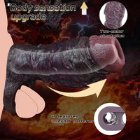 4.13in 4.96in 5.91in 6.53in Real Flexible Realistic Texture Dildo Sleeve