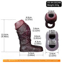 4.13in 4.96in 5.91in 6.53in Real Flexible Realistic Texture Dildo Sleeve