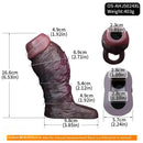 4.13in 4.96in 5.91in 6.53in Real Flexible Realistic Texture Dildo Sleeve