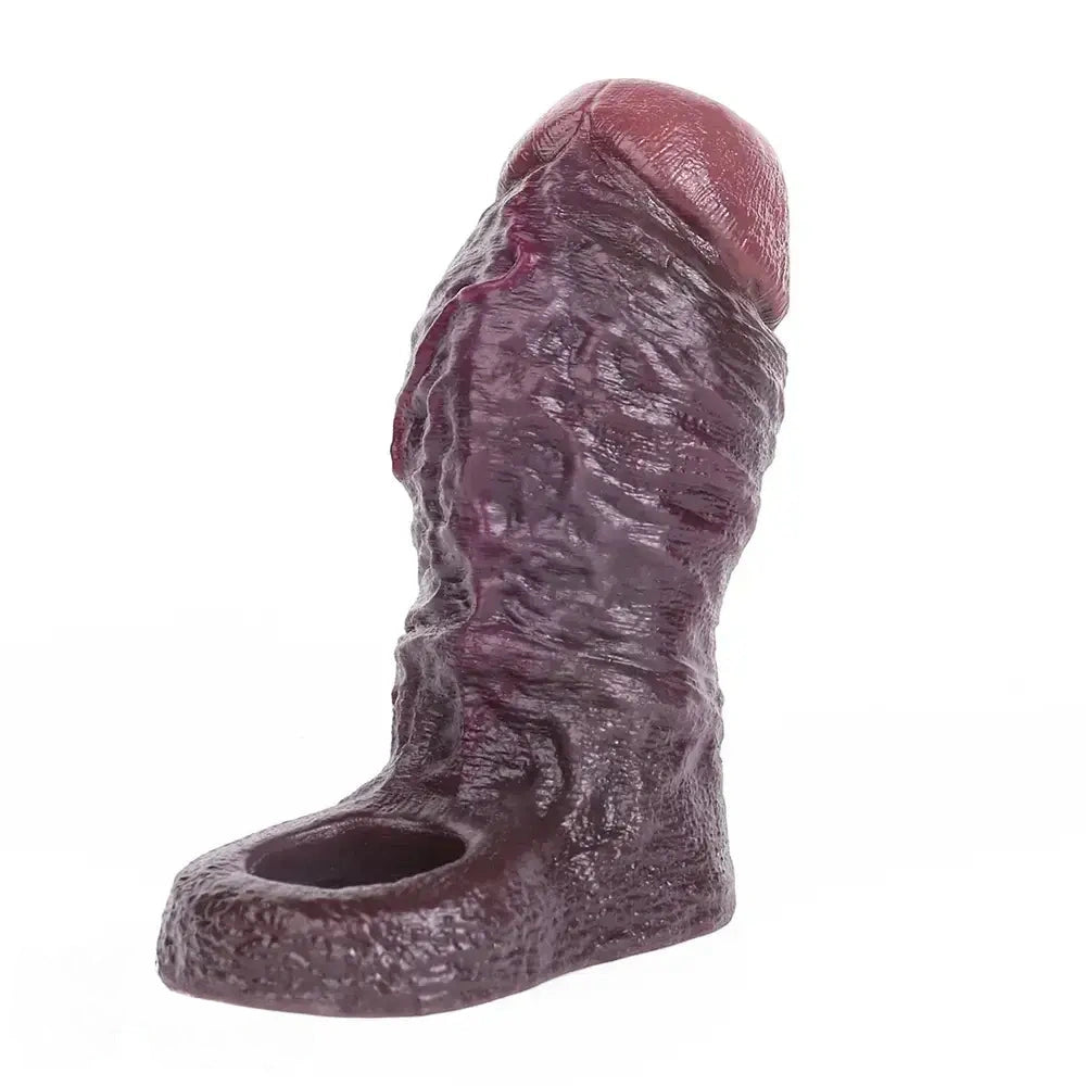 4.13in 4.96in 5.91in 6.53in Real Flexible Realistic Texture Dildo Sleeve