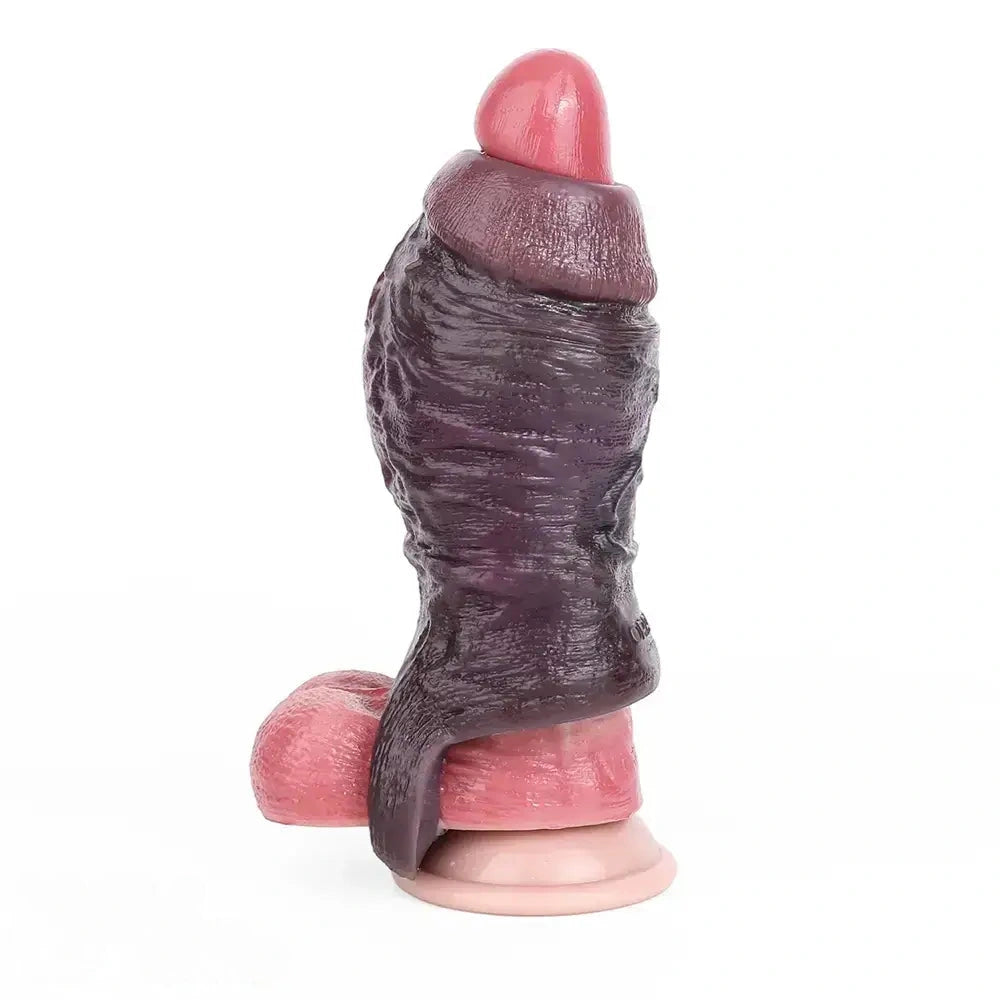 4.13in 4.96in 5.91in 6.53in Real Flexible Realistic Texture Dildo Sleeve